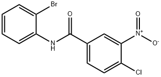 N-(2-bromophenyl)-4-chloro-3-nitrobenzamide Structure