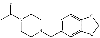 N-Acetyl-4-piperonylpiperazine Structure