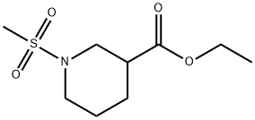 1-METHANESULFONYL-PIPERIDINE-3-CARBOXYLIC ACID ETHYL ESTER Structure