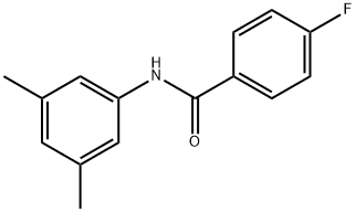 N-(3,5-디메틸페닐)-4-플루오로벤즈아미드 구조식 이미지