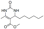 5-Pyrimidinecarboxylicacid,4-hexyl-1,2,3,4-tetrahydro-6-methyl-2-oxo-,methylester(9CI) 구조식 이미지