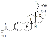 16,17-Epoxy-3,17-dihydroxyestra-1,3,5(10)-triene-3,17-diacetate 구조식 이미지