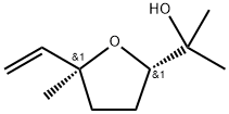 테트라하이드로-알파,알파,5-트리메틸-5-비닐푸란-2-메탄올 구조식 이미지