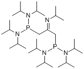 N-ISOPROPYLPROPANON-2-IMIN-1,3-BIS[BIS(DIISOPROPYLAMINO)PHOSPHINE] Structure