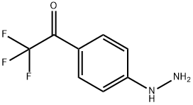 Ethanone, 2,2,2-trifluoro-1-(4-hydrazinophenyl)- (9CI) Structure