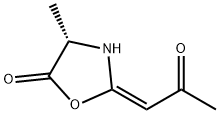 5-Oxazolidinone,4-methyl-2-(2-oxopropylidene)-,[S-(E)]-(9CI) Structure