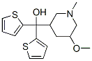 5-메톡시-1-메틸-α,α-디(2-티에닐)-3-피페리딘메탄올 구조식 이미지