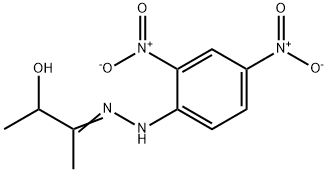 3-Hydroxy-2-butanone 2,4-dinitrophenyl hydrazone Structure