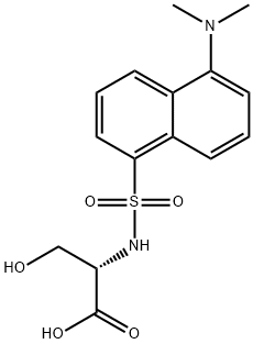 DANSYL-L-SERINE PIPERIDINIUM SALT 구조식 이미지