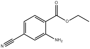 벤조산,2-아미노-4-시아노-,에틸에스테르(9CI) 구조식 이미지
