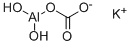 potassium [carbonato(2-)-O,O']dihydroxyaluminate(1-) 구조식 이미지