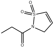 이소티아졸,2,3-디히드로-2-(1-옥소프로필)-,1,1-디옥사이드(9CI) 구조식 이미지