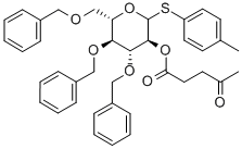 (3S,4R,5R,6S)-4-OXO-PENTANOIC ACID 4,5-BIS-BENZYLOXY-6-BENZYLOXYMETHYL-2-P-TOLYLSULFAN
 Structure