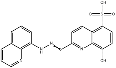 2-(8-QUINOLYLHYDRAZONOMETHYL)-8-HYDROXYQ Structure