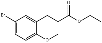3-(5-BROMO-2-METHOXY-PHENYL)-프로피온산에틸에스테르 구조식 이미지