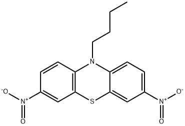 10-Butyl-3,7-dinitro-10H-phenothiazine Structure