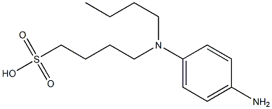 4-[(4-aminophenyl)butylamino]butane-1-sulphonic acid Structure