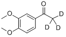 3',4'-다이메톡시아세토페논-D3(메틸-D3) 구조식 이미지