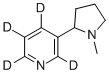(+/-)-NICOTINE-D4 Structure
