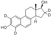 17BETA-DIHYDROEQUILIN-2,4,16,16-D4 Structure