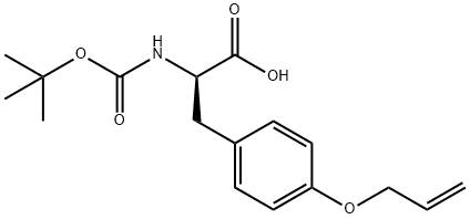 BOC-D-TYR(ALL)-OH Structure