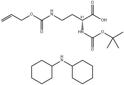 BOC-D-DAB(ALOC)-OH DCHA Structure