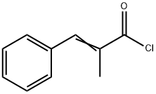 (E)-2-METHYL-3-PHENYL-ACRYLOYL CHLORIDE 구조식 이미지