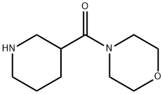 4-(PIPERIDIN-3-YLCARBONYL)MORPHOLINE HYDROCHLORIDE Structure