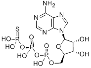 ADENOSINE-5'-O-(1-THIOTRIPHOSPHATE), SP-ISOMER SODIUM SALT Structure