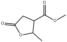 Tetrahydro-2-methyl-5-oxo-3-furancarboxylic acid methyl ester Structure