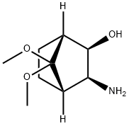 Bicyclo[2.2.1]heptan-2-ol, 3-amino-7,7-dimethoxy-, (1R,2R,3S,4S)- (9CI) 구조식 이미지