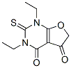 Furo[2,3-d]pyrimidine-4,5(1H,6H)-dione,  1,3-diethyl-2,3-dihydro-2-thioxo- Structure