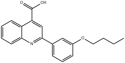 2-(3-BUTOXY-PHENYL)-QUINOLINE-4-CARBOXYLIC ACID Structure