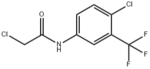 2-클로로-N-(4-클로로-3-(트리플루오로메틸)페닐)아세트아미드 구조식 이미지