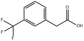 m-(Trifluoromethyl)phenylacetic acid 구조식 이미지