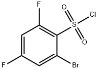 2-BROMO-4,6-DIFLUOROBENZENESULFONYL CHLORIDE 구조식 이미지