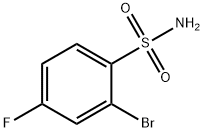 2-BROMO-4-FLUOROBENZENESULFONAMIDE Structure