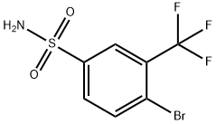 4-BROMO-3-(TRIFLUOROMETHYL)BENZENESULFONAMIDE 구조식 이미지