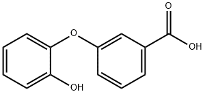 m-(o-Hydroxyphenoxy)benzoic acid Structure