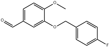3-(4-FLUORO-BENZYLOXY)-4-METHOXY-BENZALDEHYDE Structure
