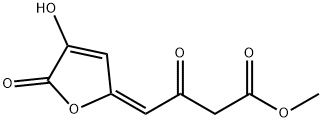 Butanoic acid, 4-(4-hydroxy-5-oxo-2(5H)-furanylidene)-3-oxo-, methyl ester, (4E)- (9CI) Structure