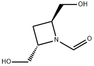 1-Azetidinecarboxaldehyde, 2,4-bis(hydroxymethyl)-, (2S,4S)- (9CI) Structure