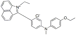 2-[4-[(4-에톡시페닐)메틸아미노]페닐]-1-에틸벤즈[cd]염화인돌륨 구조식 이미지