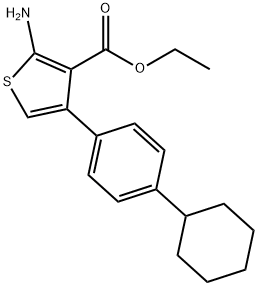 Ethyl 2-amino-4-(4-cyclohexylphenyl)thiophene-3-carboxylate Structure
