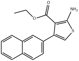 Ethyl 2-amino-4-(2-naphthyl)thiophene-3-carboxylate Structure