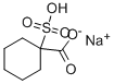 sodium hydrogen-1-sulphocyclohexanecarboxylate Structure