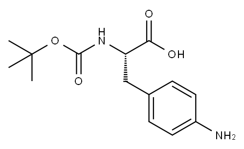 Phenylalanine, 4-aMino-N-[(1,1-diMethylethoxy)carbonyl]- 구조식 이미지