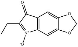 7H-1,3-Dioxolo[4,5-f]indol-7-one, 6-ethyl-, 5-oxide (9CI) 구조식 이미지