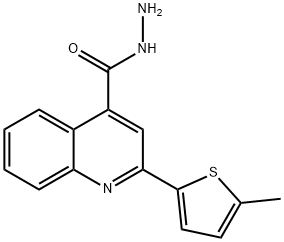 2-(5-METHYLTHIEN-2-YL)QUINOLINE-4-CARBOHYDRAZIDE Structure