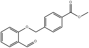 4-(2-FORMYL-PHENOXYMETHYL)-BENZOIC ACID METHYL ESTER Structure